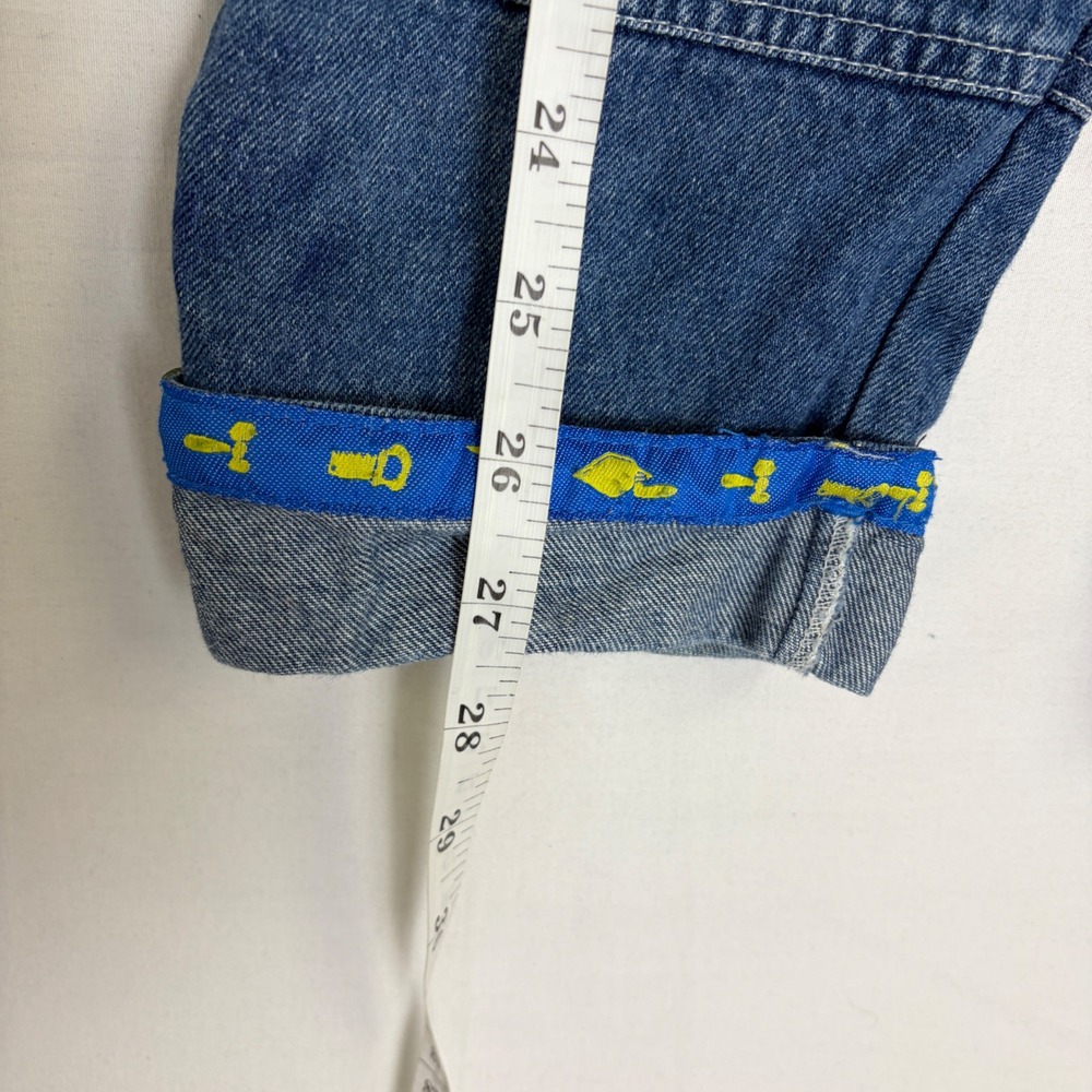 Bob the Builder Vintage Denim Overalls Kids 2T Blue Embroidered Scoop Digger - Picture 5 of 10